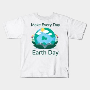 Latest Earth Day Design Kids T-Shirt